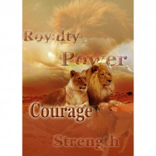 INSPIRAZIONS GREETING CARD ANIMAL SPIRIT GUIDES Lion Courage